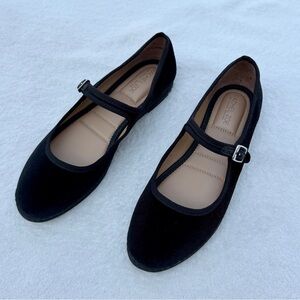 Rachel Zoe Velvet Mary Jane Flats